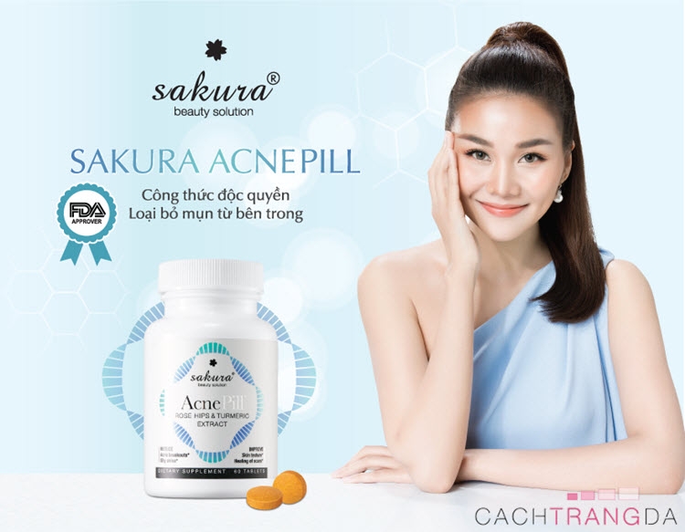 Viên Uống Trị Mụn Sakura Acne Pill 60 viên