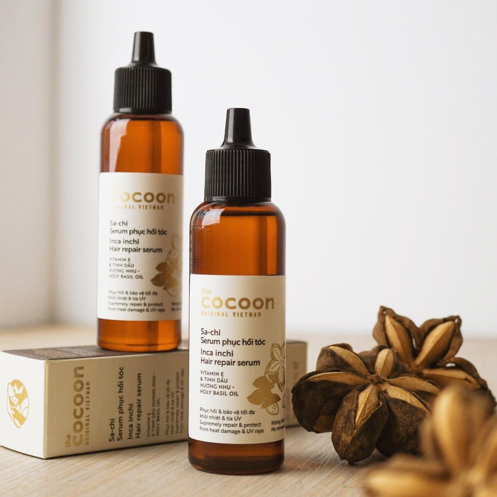 Tinh Chất Dưỡng Tóc Cocoon  Inca Inchi Hair Repair Serum Hỗ Trợ Phục Hồi & Bảo Vệ 70ml