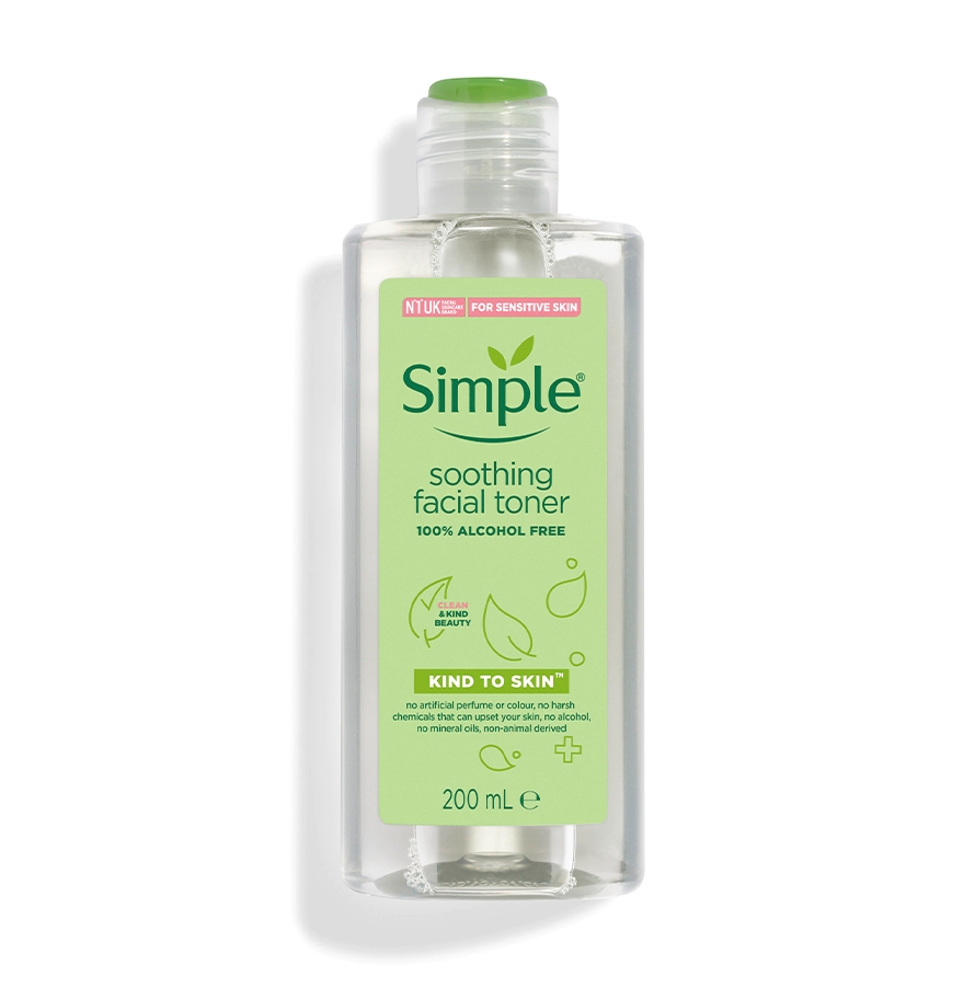 Nước Cân Bằng Không Cồn Làm Dịu Da Simple Soothing Facial Toner 200ml