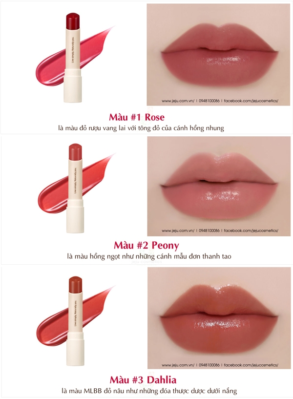 Son Dưỡng Innisfree Simple Label Lip Color Balm #1 Rose