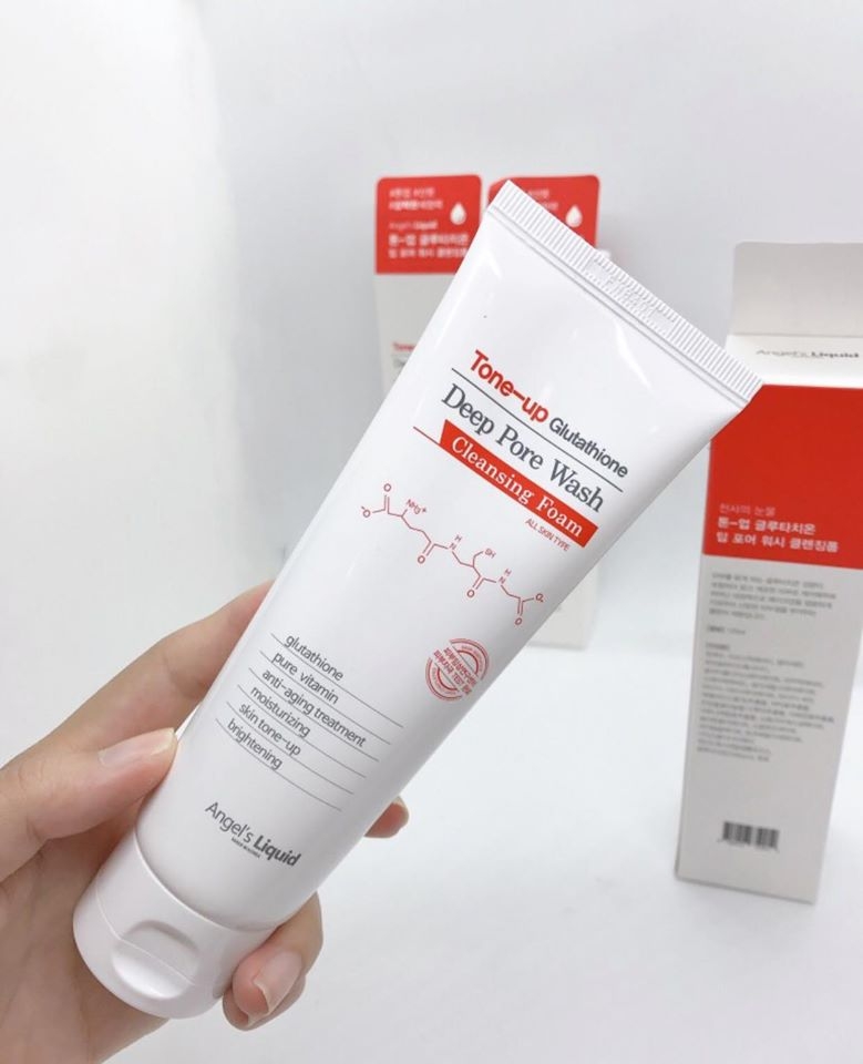 Sữa Rửa Mặt Angel's Liquid Tone Up Glutathione Deep Pore Wash 120ml