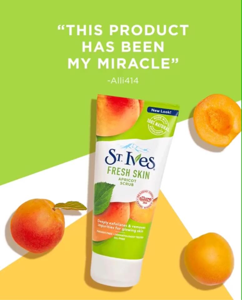 SRM ST.Ives Apricot Scrub 170g #Fresh Skin (Xanh Lá)
