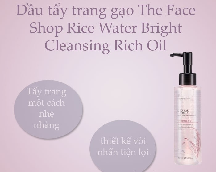 Tẩy Trang Dầu Gạo Thefaceshop