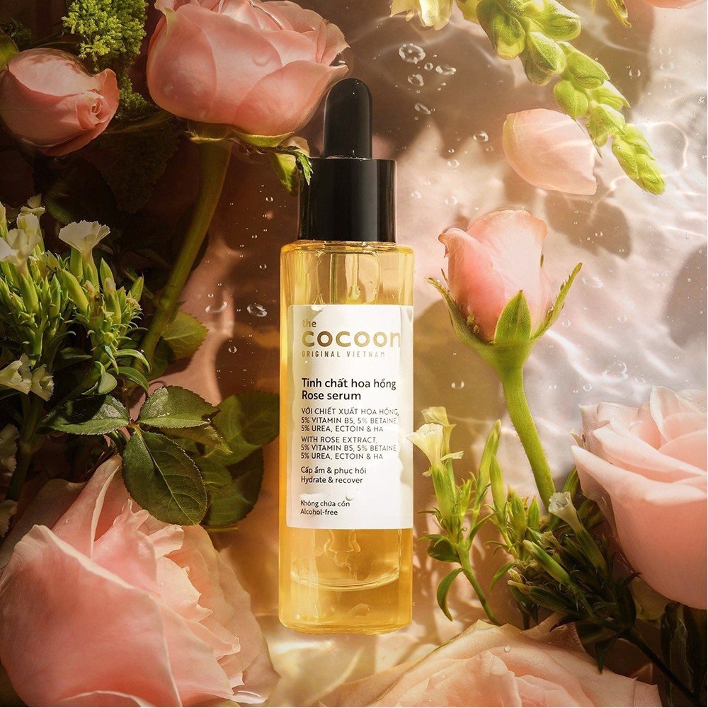 Tinh Chất Cấp Nước & Cấp Ẩm Sâu Chiết Xuất Hoa Hồng Cocoon Rose Serum 30ml