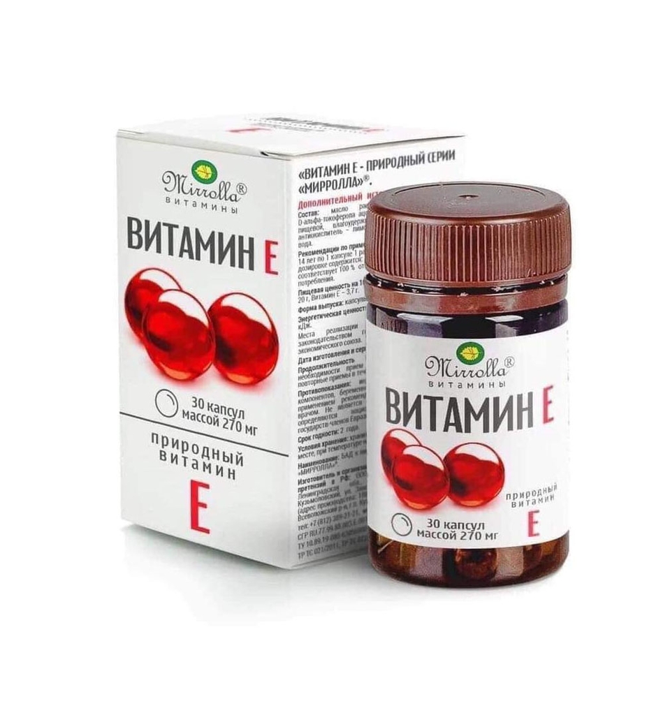 TPCN Viên Uống Vitamin E Mirrola (Nga)
