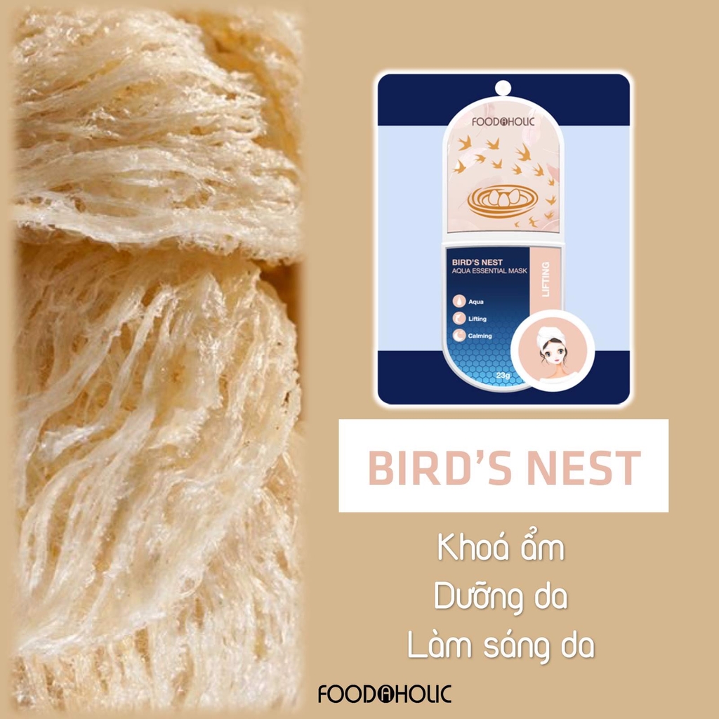 Mặt Nạ Foodaholic Bird's Nest Aqua Essential Mask 23g