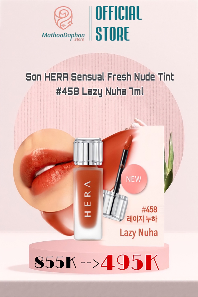 Son HERA Sensual Fresh Nude Tint #458 Lazy Nuha 7ml