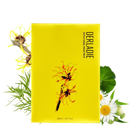 Mặt Nạ Trị Mụn Giảm Sưng Viêm Derladie Witch Hazel Mask Pack 30ml