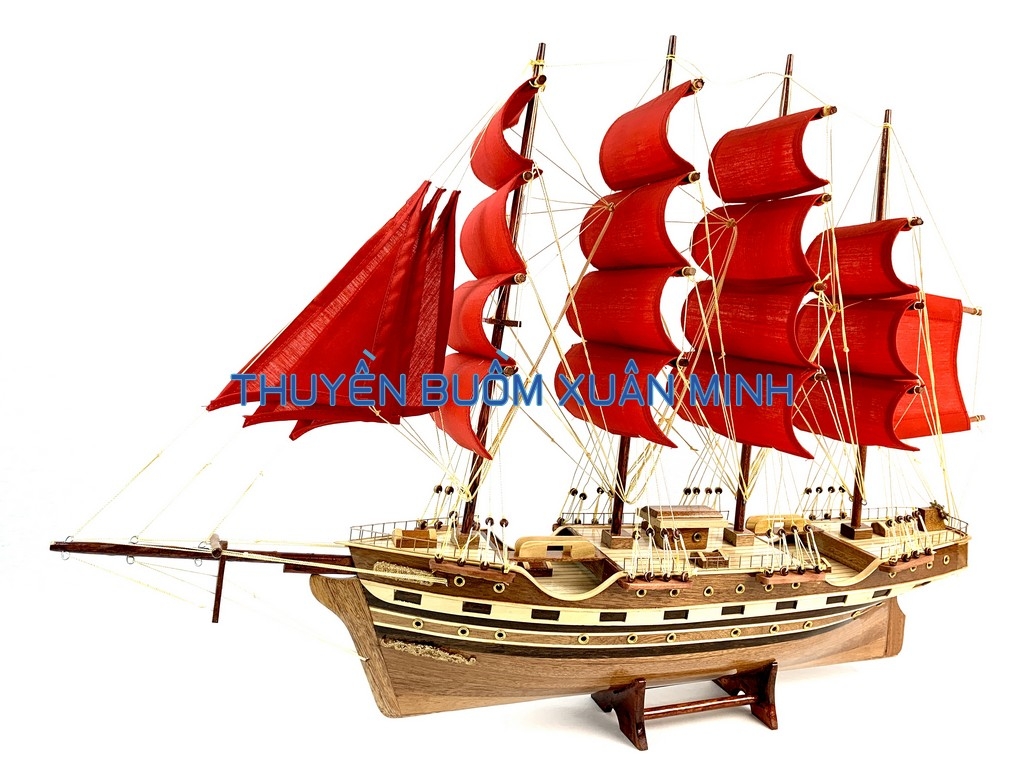 Mô hình thuyền gỗ trang trí Napoleon  Thuyền Buồm Gỗ Mỹ Nghệ Tàu Thuyền  Mô Hình Thuyền Buồm Sài Gòn