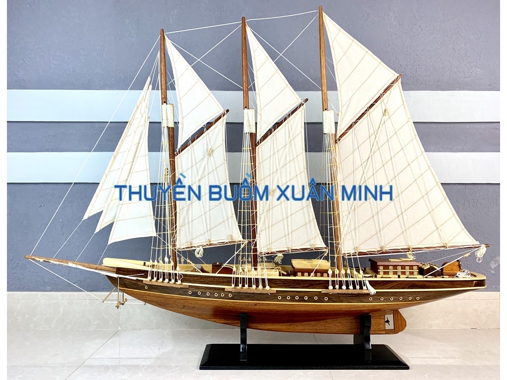Mô Hình Thuyền Buồm Gỗ Phong Thuỷ - Du Thuyền Đua Atlantic | Thân ...