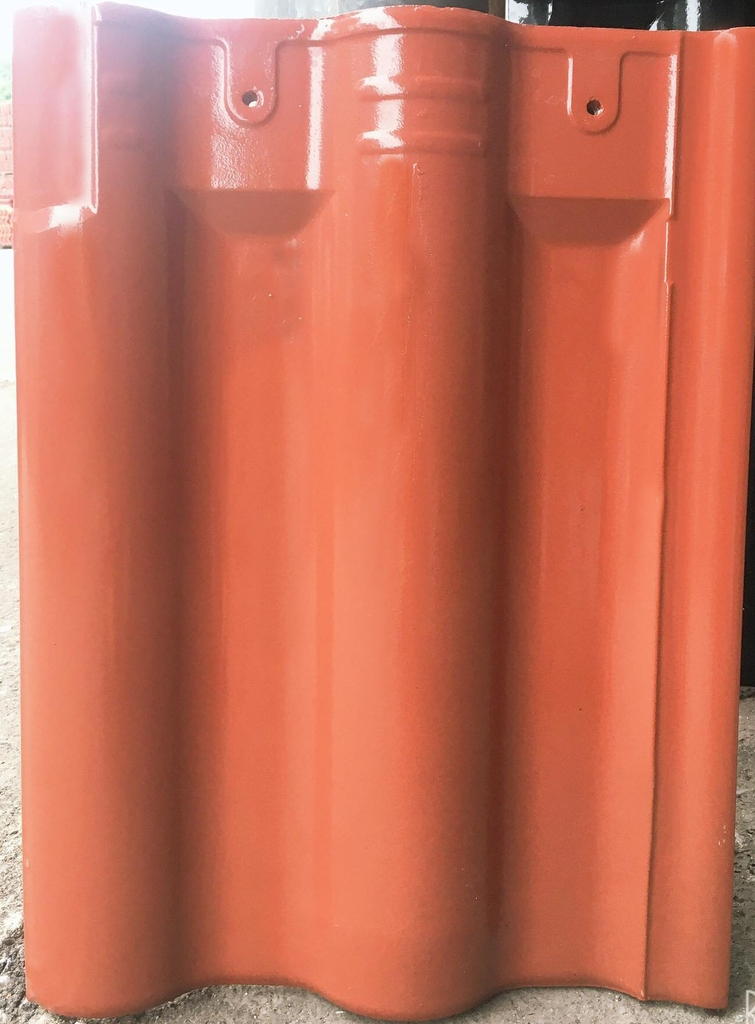 Ngói sóng tròn tráng men 10v/m2 Viglacera Hạ Long màu đỏ