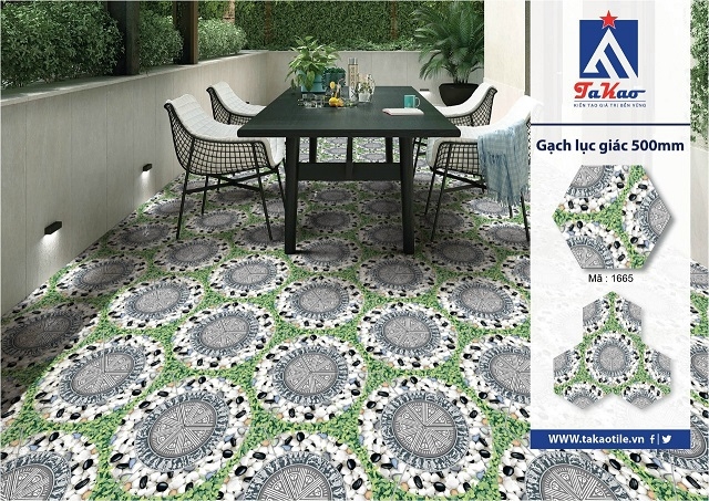 Gạch lát lục giác 1665