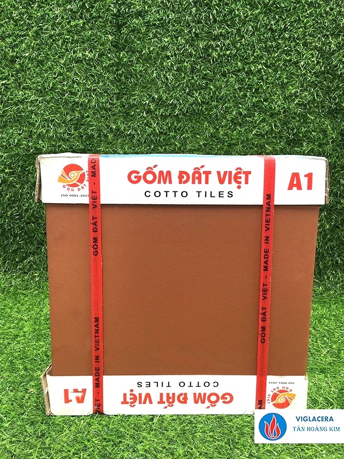 Gạch lát 40x40cm đỏ Gốm Đất Việt