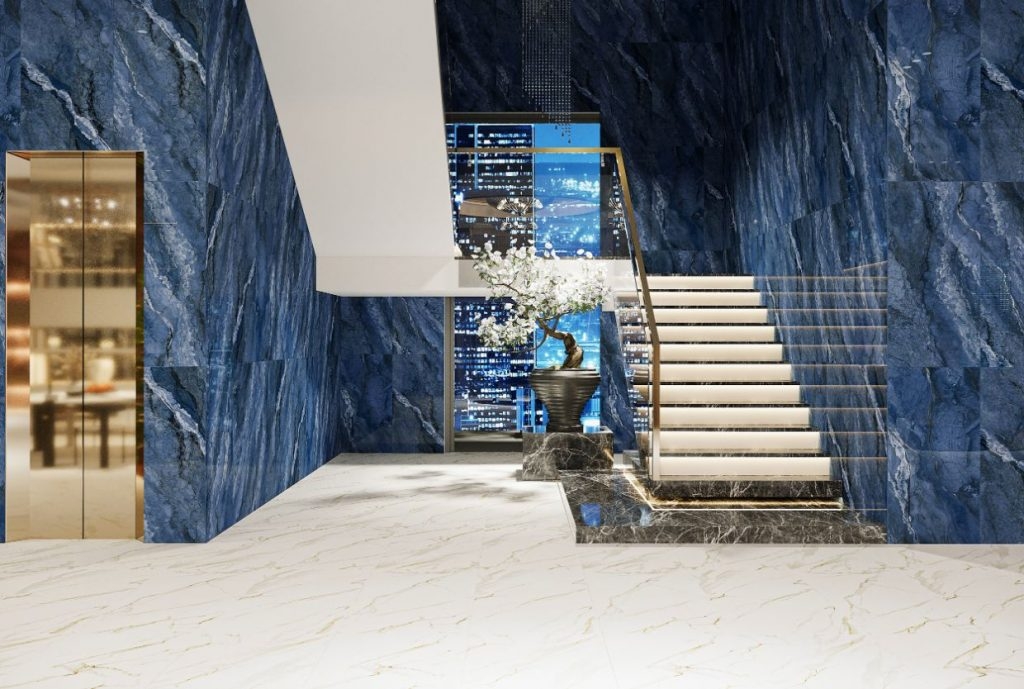 GẠCH PORCELAIN KHÁNG KHUẨN XANH DƯƠNG