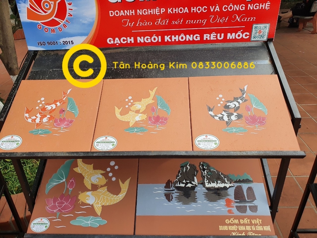 Gạch cotto nền hoa văn 08