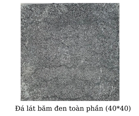 Đá lát băm đen toàn phần (40x40)