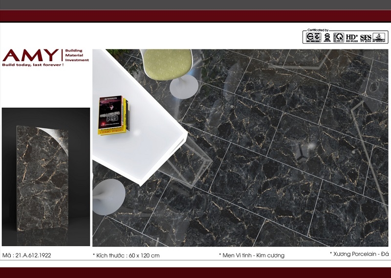 Gạch lát nền 60x1200cm Á Mỹ 1922