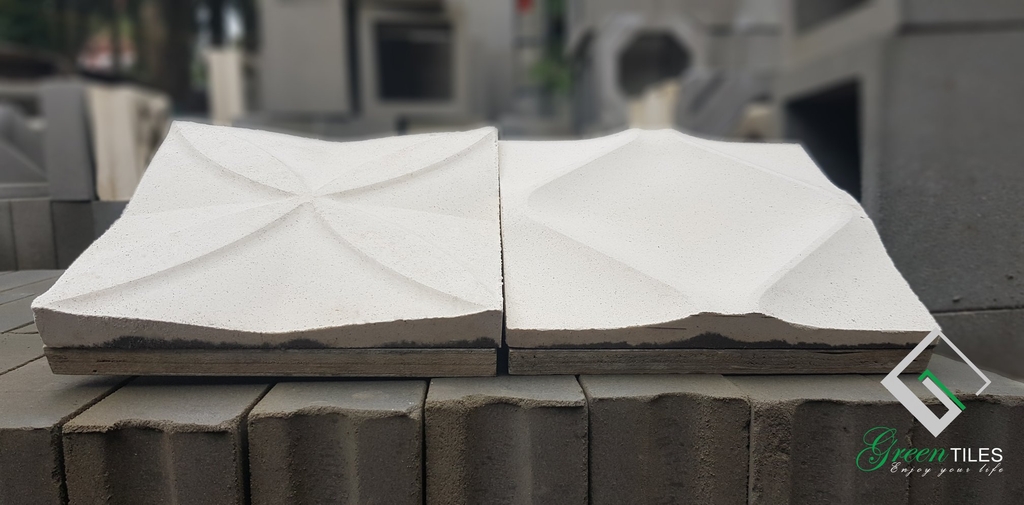 Gạch trang trí 3D vuông - 02