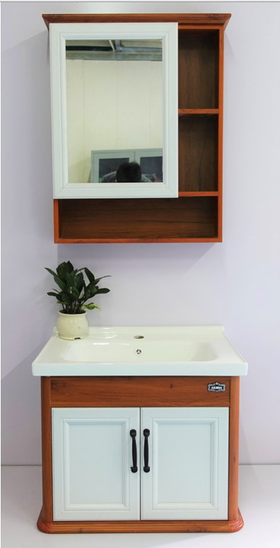 Tủ chậu Lavabo Akhoa sồi đỏ trắng 01