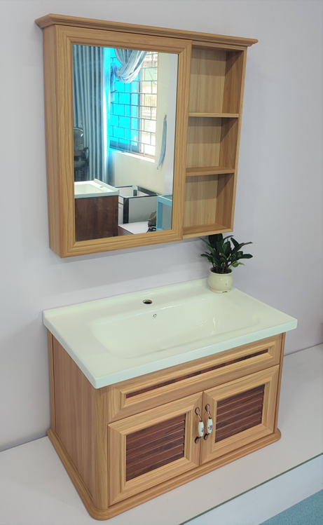 Tủ chậu Lavabo Akhoa vàng lê sồi đỏ A