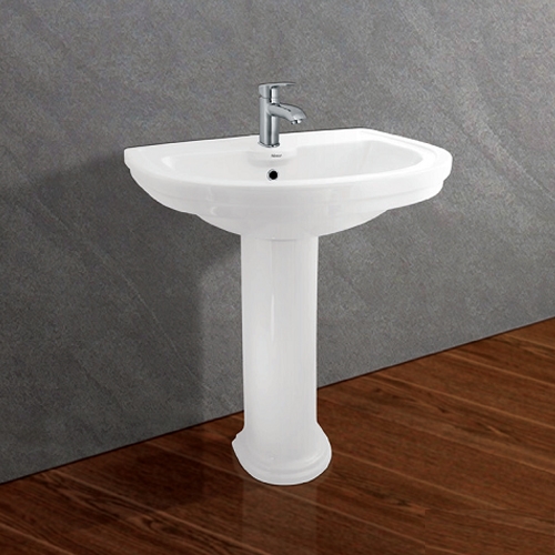 Chậu rửa treo tường Viglacera VI3N + Chân đứng VI3N