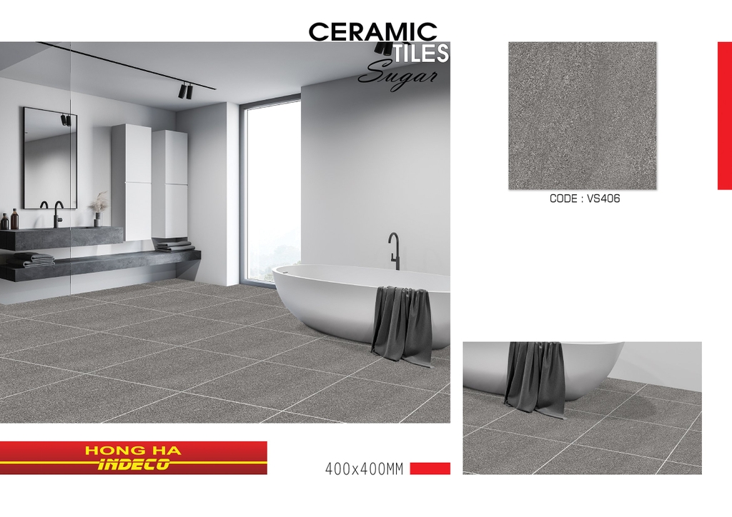 Gạch lát nền 40x40cm Hồng Hà VS406