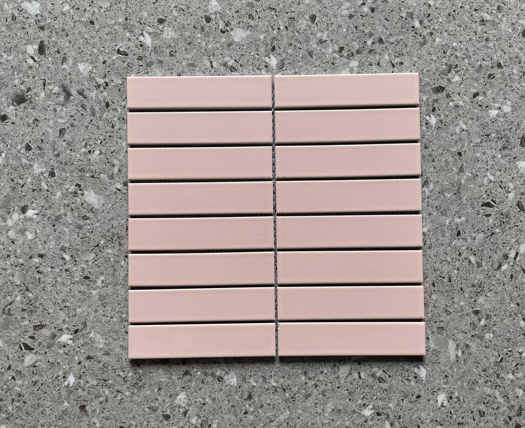 Gạch thẻ nội thất dạng vỉ nhập khẩu Trung Quốc màu kem