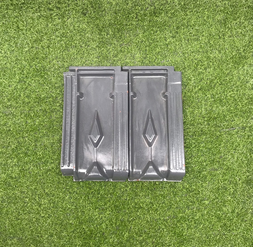 Ngói 22 viên/m2 tráng men màu ghi Gốm Đất Việt