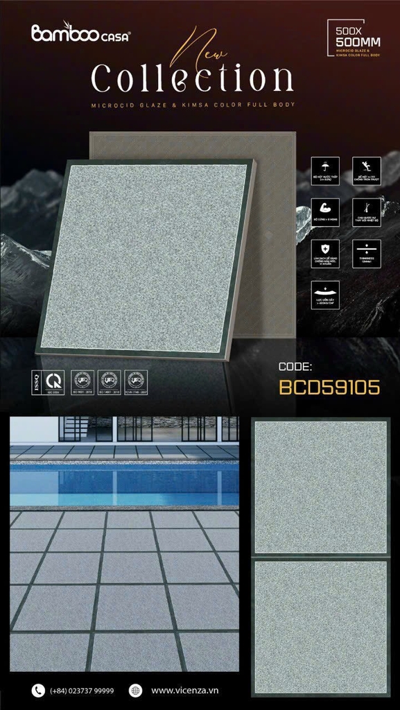 Gạch lát Kim Sa SH - BCD59105