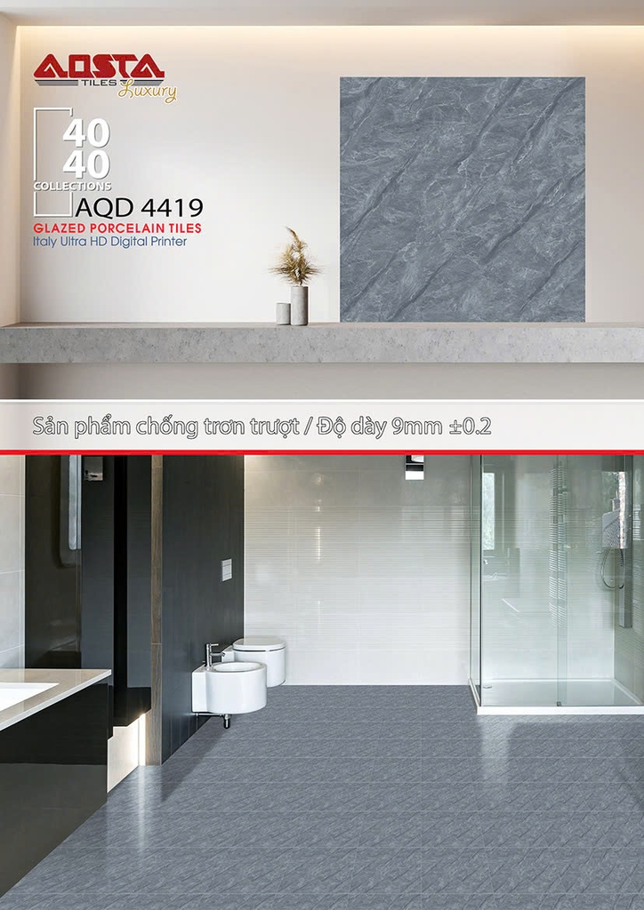 Gạch lát nền 40x40cm AQD 4419 Sông Hồng