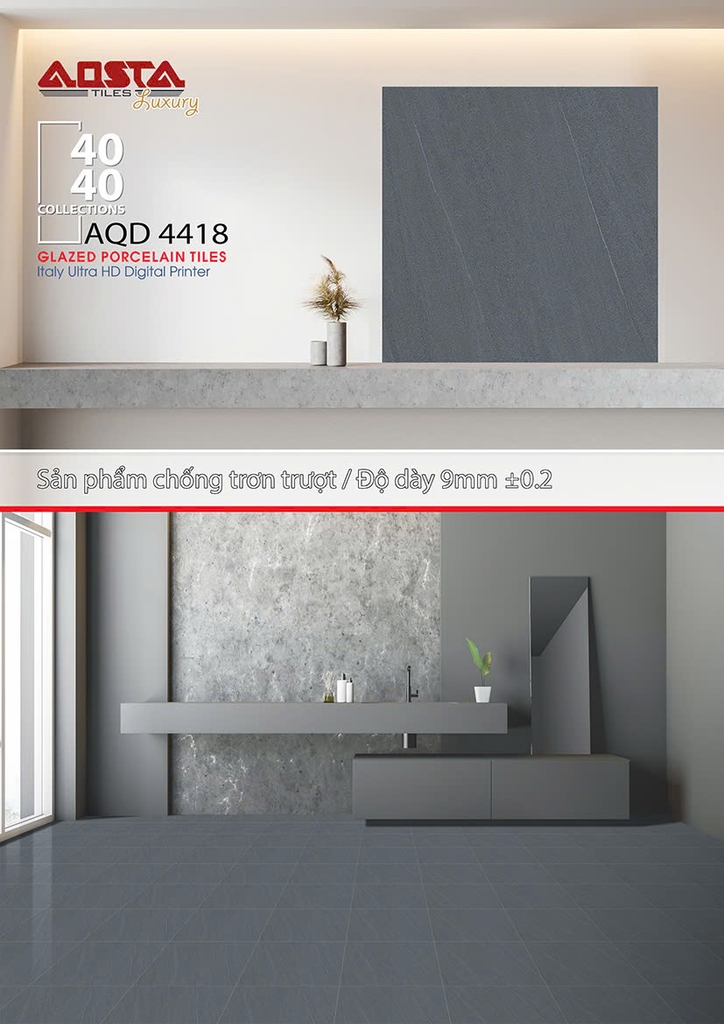 Gạch lát nền 40x40cm AQD 4418 Sông Hồng
