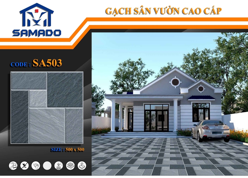 Gạch lát 50x50cm SA503 Sông Hồng