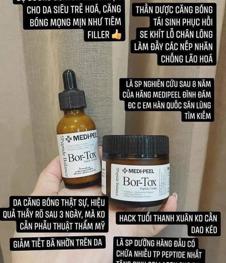 Kem dưỡng da căng bóng, chống lão hoá Medi Peel Bor Tox Peptide Cream - 50g - Xinh Xinh Store