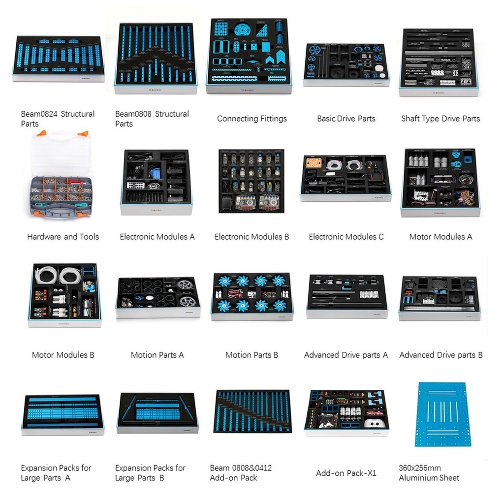 MakerSpace Kits (19 boxes) Makeblock
