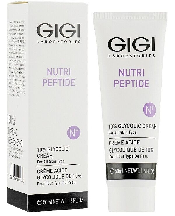 Kem AHA trẻ hóa tái tạo sáng da GIGI LABORATORIES Nutri Peptide Glycolic 10% 50ml