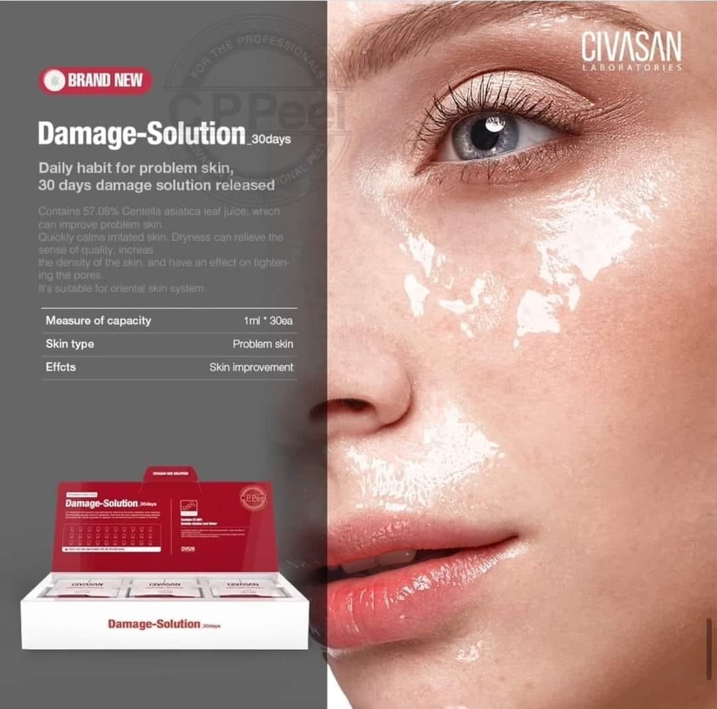 SERUM LÀM TRẮNG PHỤC HỒI 30 NGÀY CIVASAN DAMAGE - SOLUTION 30DAYS