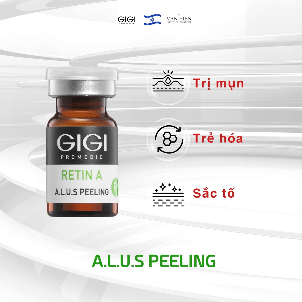 Peel da mụn & thâm mụn GIGI LABORATORIES Retin A A.L.U.S Acne Peel 8ml