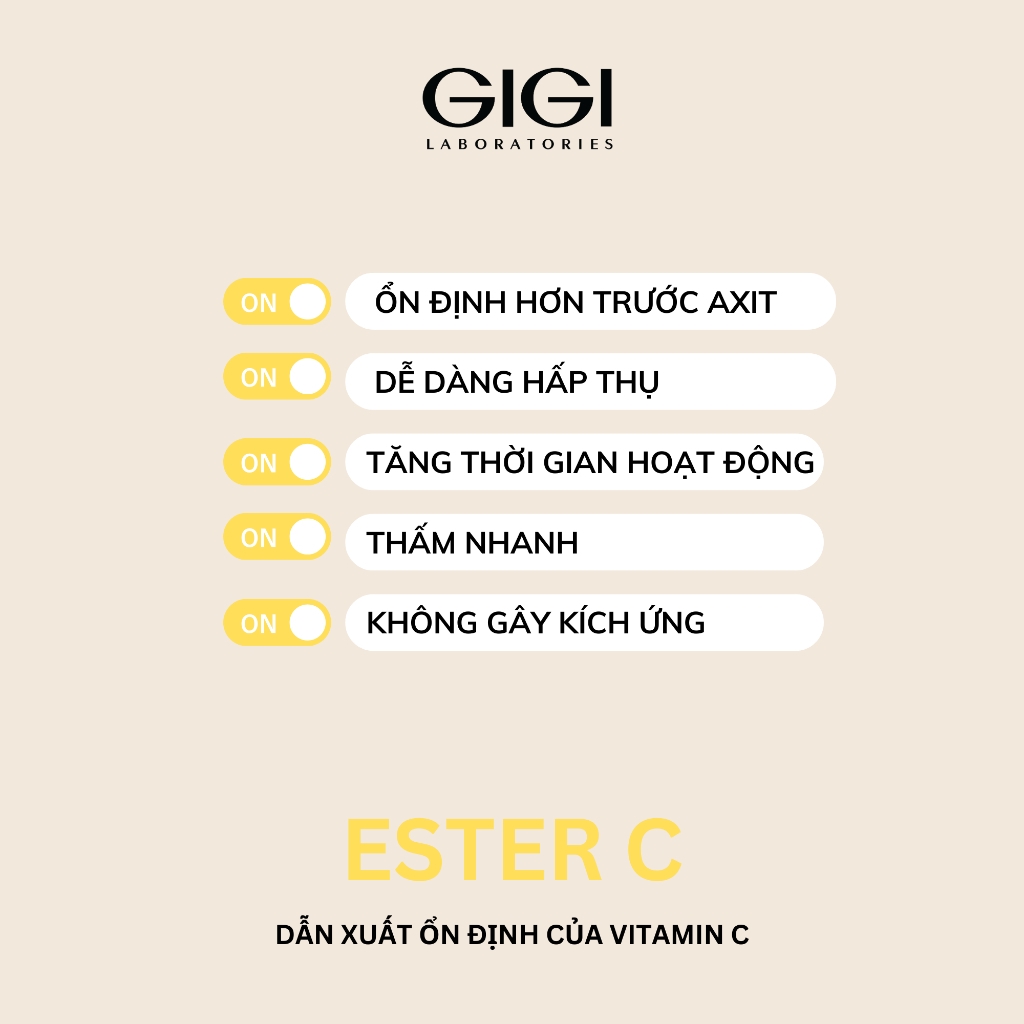 Peel dành cho da dầu GIGI LABORATORIES Ester C Mandelic & Salicylic Peel