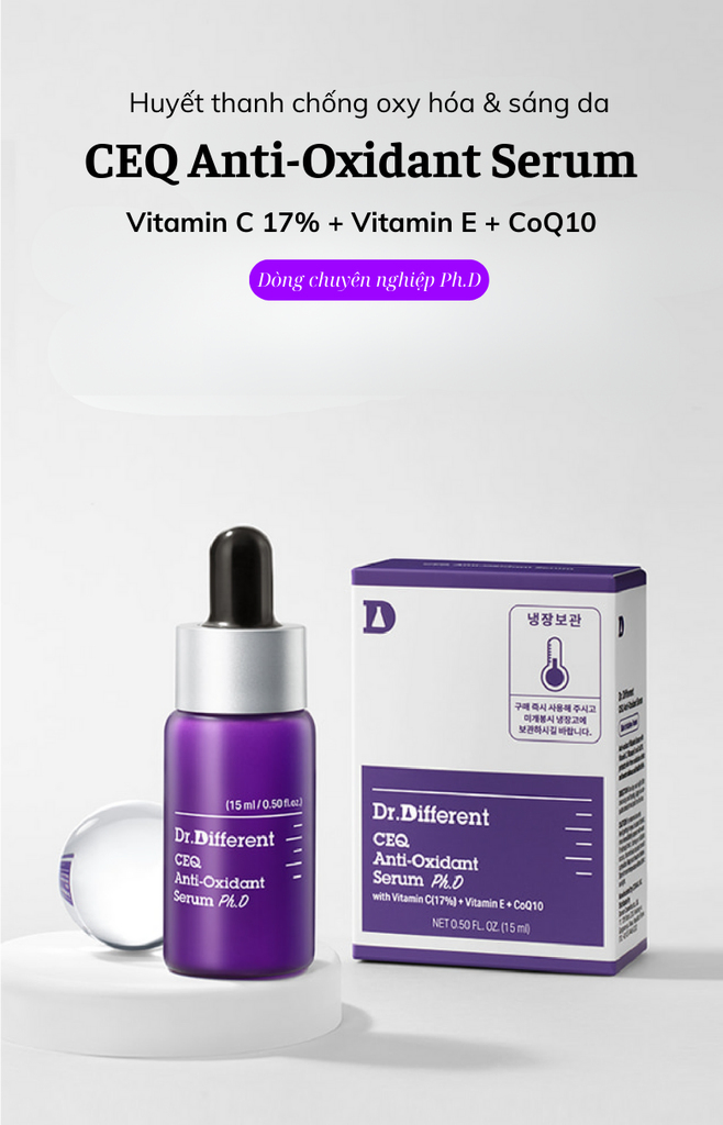 Serum trẻ hóa chuyên sâu vitamin C 17% Dr.Different Ph.D