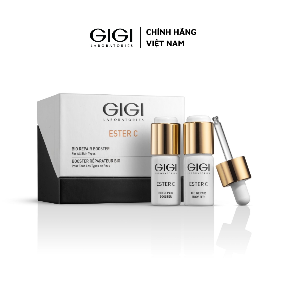 Tinh chất tái tạo sinh học trắng da mờ sạm nám GIGI ESTER C BIO REPAIR BOOSTER 2x9ml