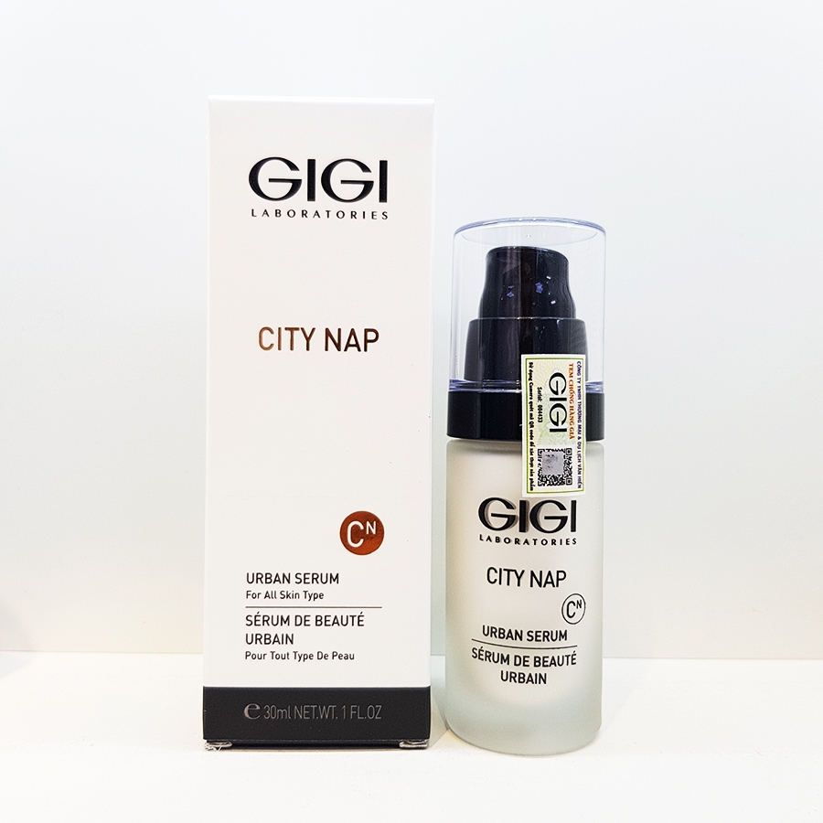 Tinh chất tái tạo phục hồi & chống lão hóa do tác nhân ô nhiễm môi trường GIGI LABORATORIES City Nap Urban Serum 30ml