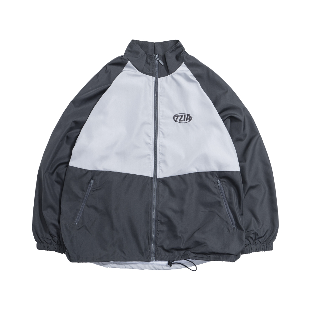 7ZIA Windbreaker Jacket - Silver/Gray