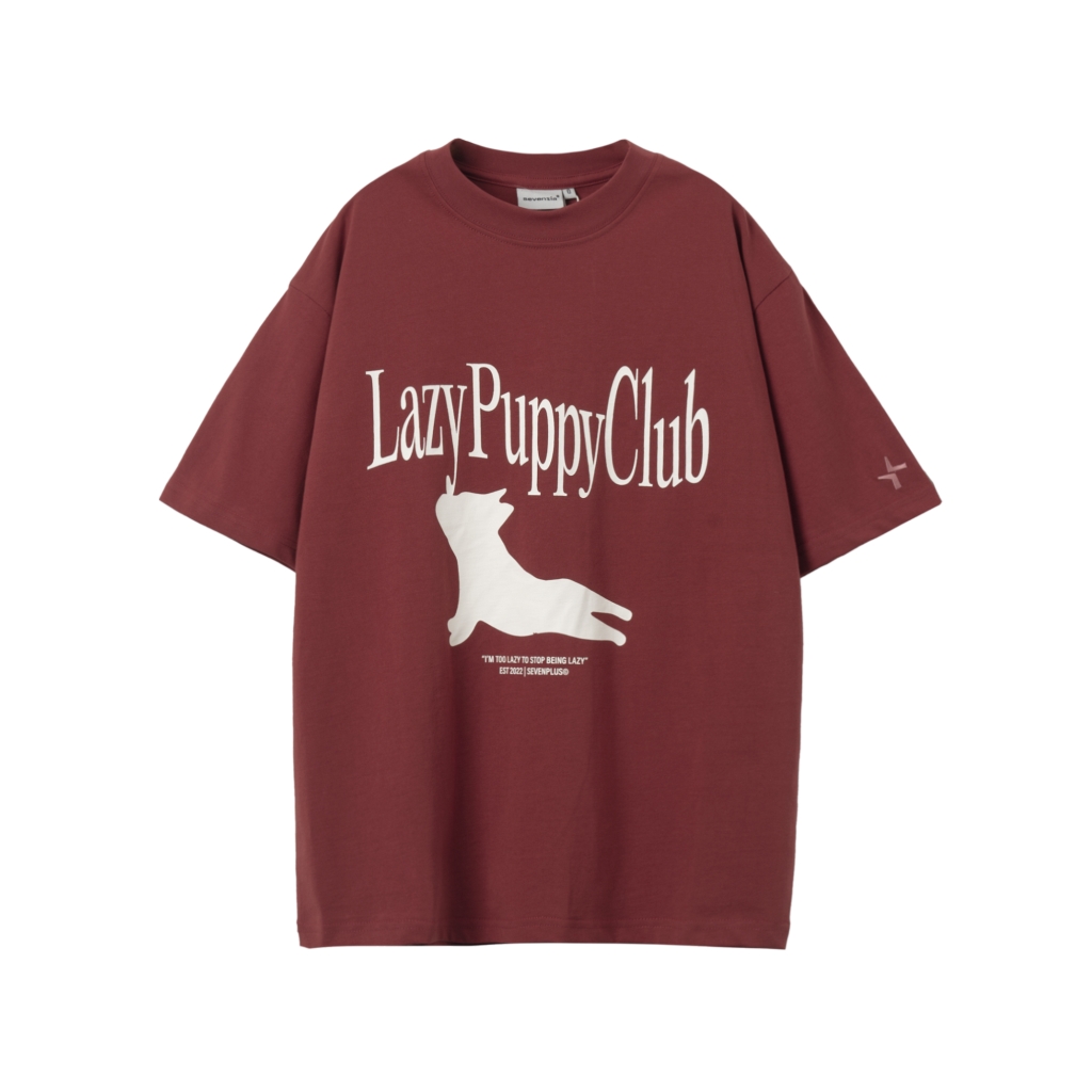 SEVENPLUS Lazy Puppy Tee Version 1 - Red