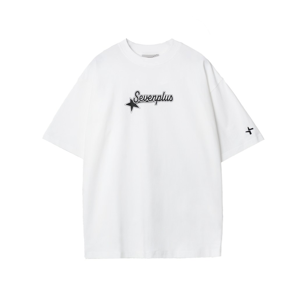 SEVENPLUS Retro Basic Tee s/s23 - White