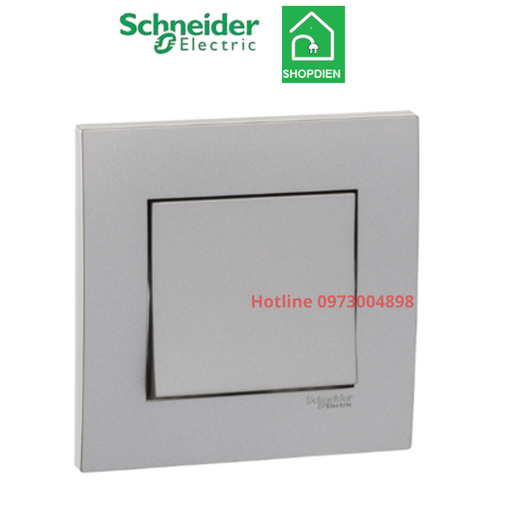 KB31IA_AS_G19 Schneider công tắc trung gian Vivace Màu xám bạc