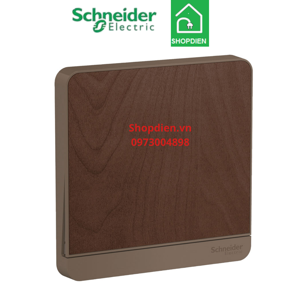 Mặt che trơn Schneider AvatarOn E8330X_WD_G19 màu gỗ Vuông