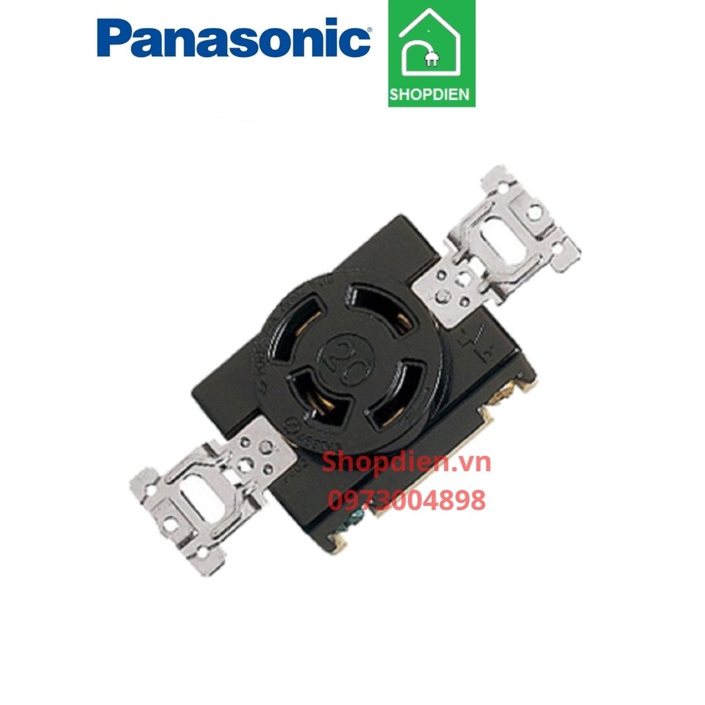 Ổ cắm khóa locking socket 4 chấu 3P+E 20A 250V Panasonic WF2420BK