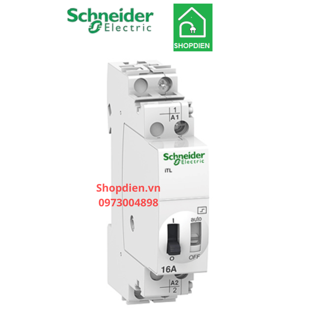 Role acti9 tín hiệu xung 1P 32A 1NO Schneider A9C30831 iTL ON-OFF