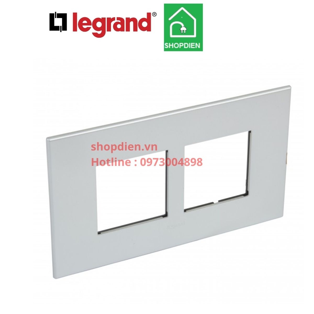 Mặt 4 thiết bị Legrand Arteor 571304 Màu Soft Alu