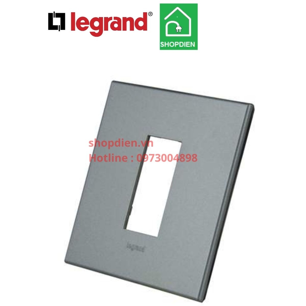 Mặt vuông 1 thiết bị Legrand 571311 Arteor Màu Magnesium